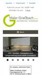Mobile Screenshot of maler-griessbach.de